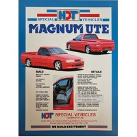 New Original HDT VG Magnum Ute Sales Brochure A4 Flyer Special Vehicles