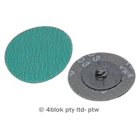 Abrasive discs Zirconia 1/2 turn lock 75mm P40 grit 10 pack