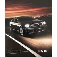 New Original HSV VE WM Senator Grange Sales Brochure