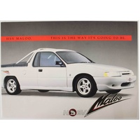 New Original HSV VG Maloo Ute 1990 Hard Card Brochure 