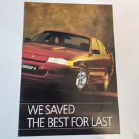 Holden Commodore VN SS Group A We Saved The Best For Last Brochure Aug. 1990