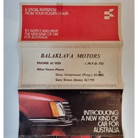 Holden Commodore To The Householder VB SL/ E Original Brochure 1978