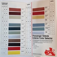 Holden Commodore VK Exterior Colour Selector Chart May '85 Calais Camira Astra