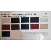 Original Holden Commodore Calais Ute VS Body/ Interior Colour Chart Double Sided 8/97