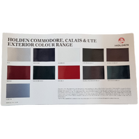 New Holden Commodore Calais VR Body/ Interior Colour Chart Double Sided 11/94