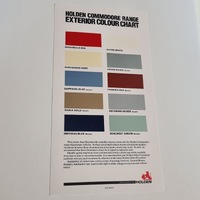 Original Holden Commodore Calais VN Exterior Body Colour Chart 1988