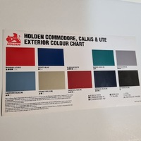 Original Holden Commodore VP Exterior Body/ Interior Colour Chart Including SS