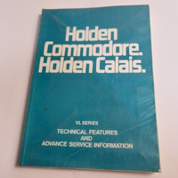 Original Holden Commodore Calais VL Technical Features and Advance Service Information Book