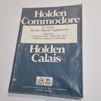 Original Holden Commodore Calais VL 1986 Service Manual Supplement Volume 1