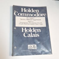 Original Holden Commodore Calais VL 1986 Service Manual Supplement Volume 2