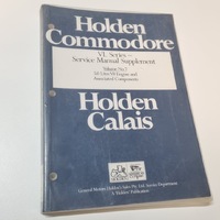 Original Holden Commodore Calais VL Service Manual 5.0 V8 Engine Volume 7