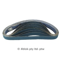 PTW Tools Zirconia Belts 20 x 520 mm P80 Grit 10 Pack MG-B2080  - 4blok