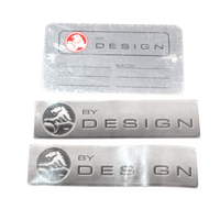 Holden Commodore VT VX VY VZ Holden By Design I.D Tag & Window Decals Grey HBD