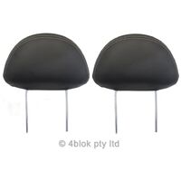 Clubsport HSV VY Leather Left & Right Front Head Rest Pair Black M NOS