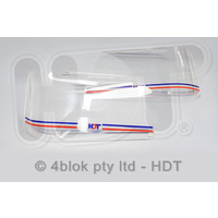 HDT VB VC Headlight Covers Blue & Red - 40157B-CBLU