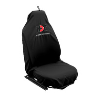 HDT Seat Cover Black with Black & Red Logo
