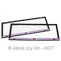 HDT Number Plate Frame Covers Blue - HDTNPFBLUESTD