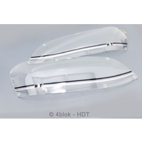 HDT VE Series 1 Head Light Covers Black & Silver - VE093