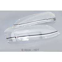 HDT VE Series 2 Headlight Covers Black & Silver - VE067S2