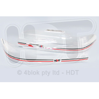 HDT VR VS Commodore Headlight Covers Black & Red