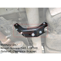 Nissan Navara D40 / NP300 Tailshaft Clearance Bracket (bolts to Fuel Tank support X-member)