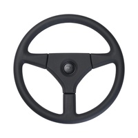Genuine MOMO Flyer Black Leather 380mm Steering Wheel