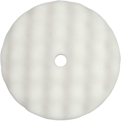 Wizards Aggressor White Fast Cut Buffing Pad 8" x 1.5"