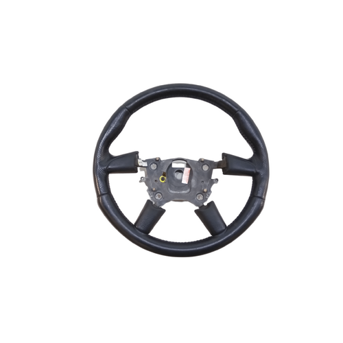 Used VY Anthracite Black Thick Grip Full Leather Steering Wheel 