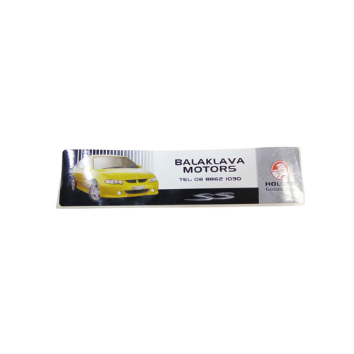 Balaklava Motors Dealer Decal Sticker VX SS 