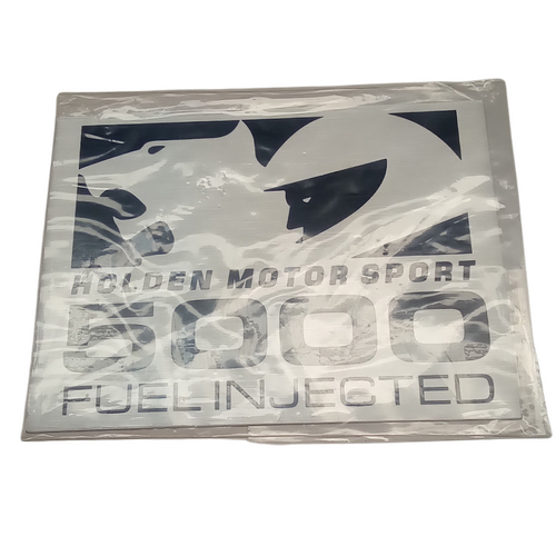 NOS Holden Motor Sport Commodore VL Walkinshaw 5000 Engine Plate SV SS Group A