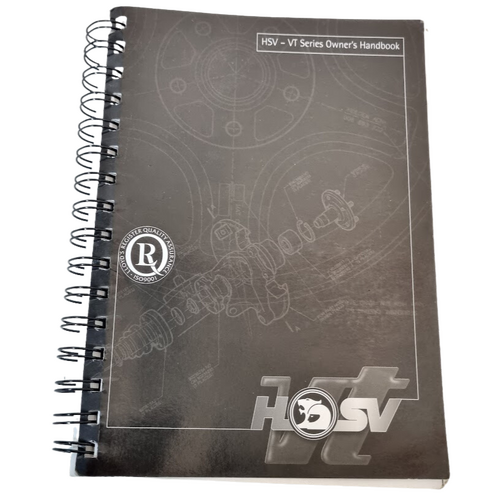 Used VT Owners Handbook Manual VT Print 1 Aug 1997 
