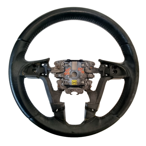 Used VE WM Onyx Black Leather Steering Wheel Suit Reco