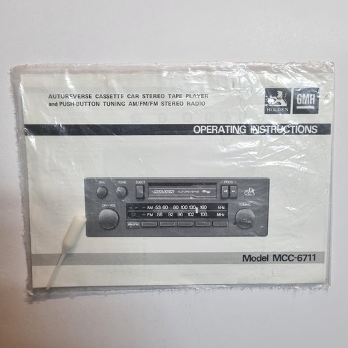  NOS VK VL Eurovox Radio Operating Instructions 