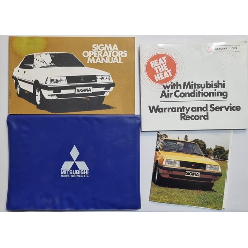 Mitsubishi GJ Sigma Owners Manual Complete Wallet 