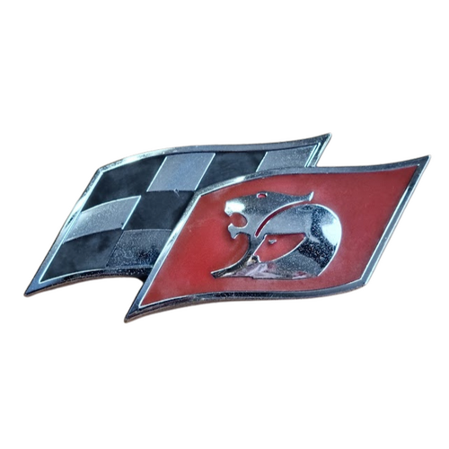 Used VE VF HSV Rear Flag Boot Lid Badge Sting Red 