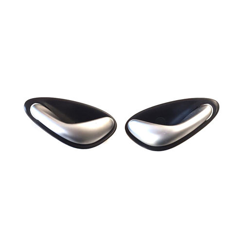 Used VU VY VZ Anthracite Black Satin Silver Door Handle Pair 