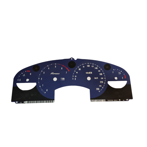 Used V2 Monaro Bermuda Blue Dash Cluster Fascia Insert 