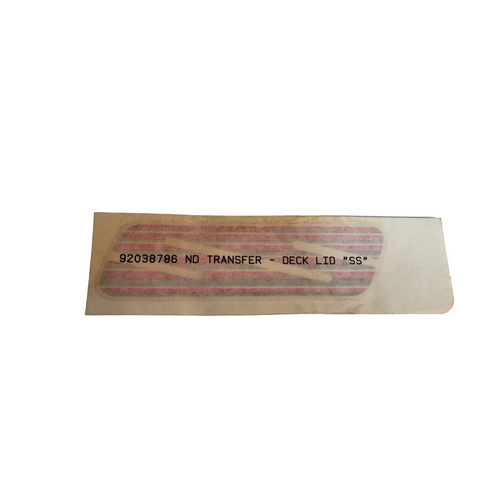 NOS VP SS Genuine Boot Lid Decal Original 