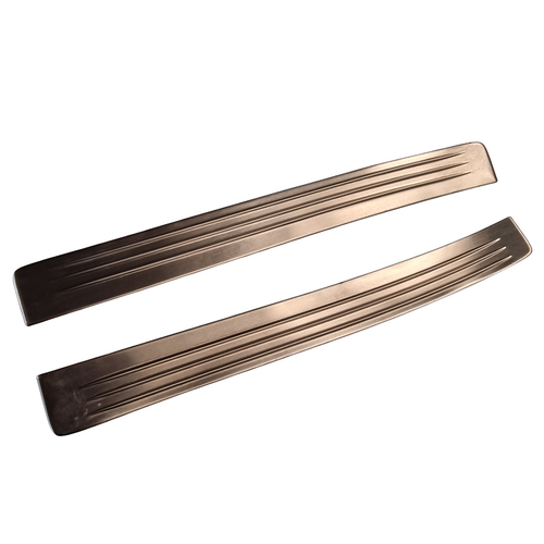 Used VT VX WH VY VZ WK WL Rear Scuff Plate Pair Stainless Steel Genuine 