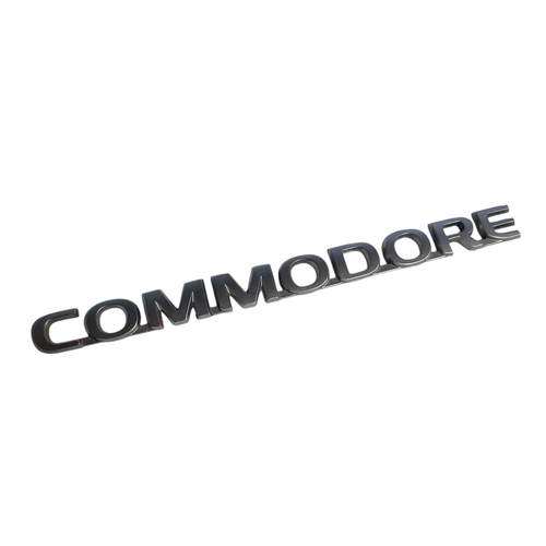 Used VY Satin Chrome Silver Boot Badge Emblem 