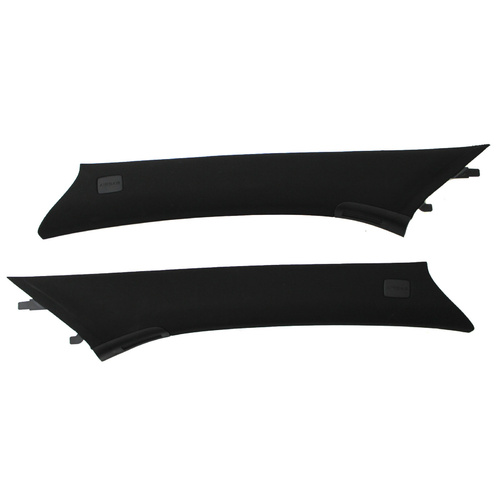 Used VE WM Onyx Black Material A Pillar Trim Pair 