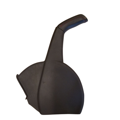 Used VY VZ Anthracite Black Leather Red Hot Stitch Hand Brake Cover 