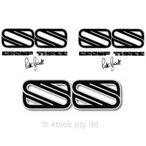 Holden Commodore HDT VH SS Group 3 Guard and Boot decal Set of 3
