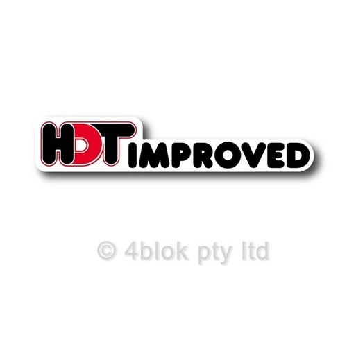 HDT VH HDT Improved Glass Decal 40060R-BLK