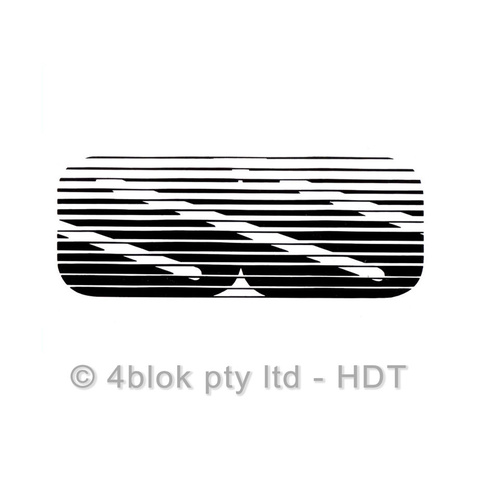 HDT VK SS Grille And Boot Decal - Black
