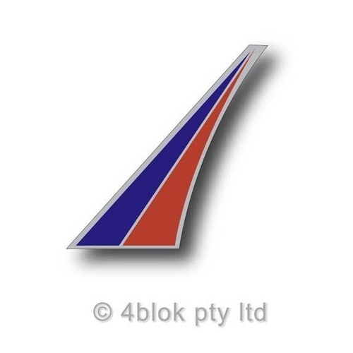 HDT VL Group A S-Wheel Decal Red Blue 40206