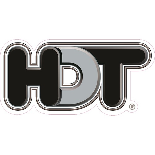 HDT Logo 10 X 5 Decal - Grey