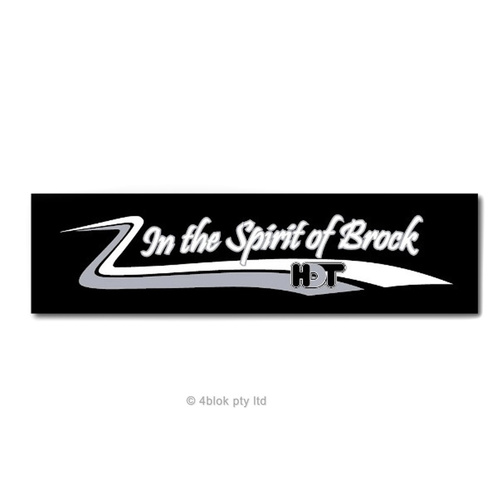HDT In The Spirit Of Brock Decal - Small