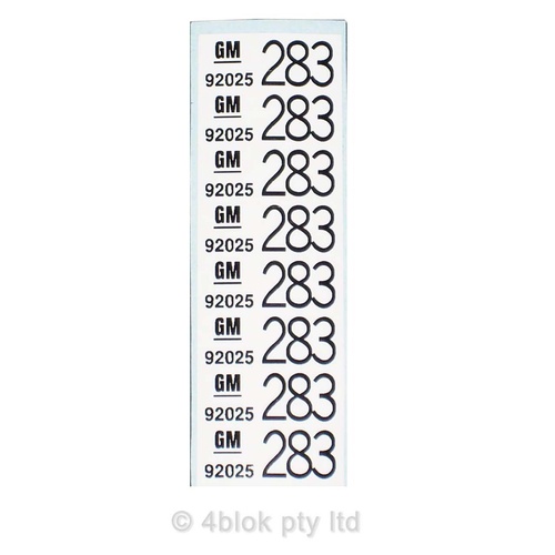 HDT 283 Wiring Decal - 50026 