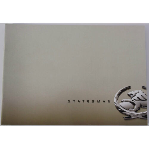 New Original Holden WK Statesman Sales Brochure 2003 20 Pages